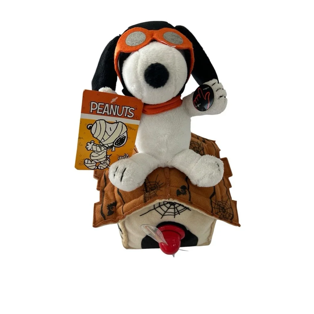 Peanuts Snoopy Ace Halloween Flying Doghouse Animated Musical Light Up